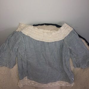 Off the shoulder flowy top